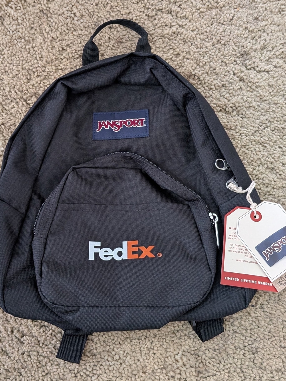 NWT JanSport x FedEx Mini Backpack – Rare Corporate Promo Bag